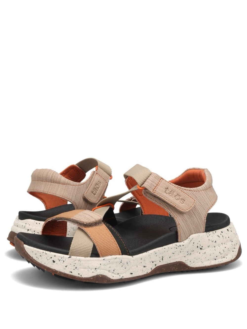 NWT Taos Footwear Women’s Super Z Tan Multi Sandal  Size 8